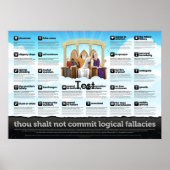 Poster Thou shall not commit logical fallacies (Devant)