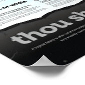Poster Thou shall not commit logical fallacies (Coin)
