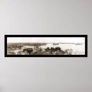 Poster Thousand Islands NY Photo 1912