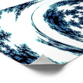 Poster Threads de rotation bleue (Coin)