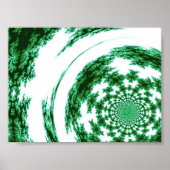 Poster Threads de rotation verte (Devant)