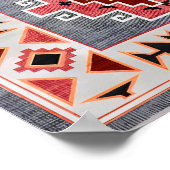 Poster Threads intemporels : Patrimoine Boho Geometry mar (Coin)