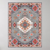 Poster Threads intemporels : Patrimoine Boho Geometry mar (Devant)