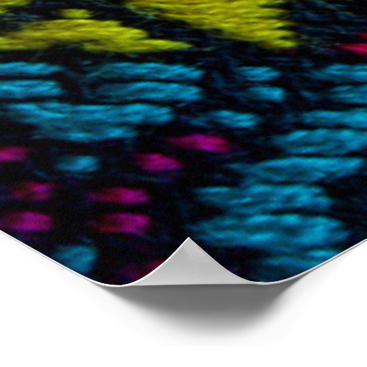 Poster Threads tissés ethniques (Coin)