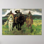 Poster Three Bogatyrs (1898) par Viktor Vasnetsov Print (Devant)