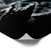 Poster Three Crocodiles Moon Funny 3 Alligator Dead Moon  (Coin)