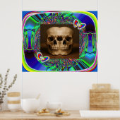 Poster Three-eyed alien skull (Cuisine)