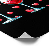 Poster Three Gles Of Wine Valentine's Day Couple Funny Dr (Coin)