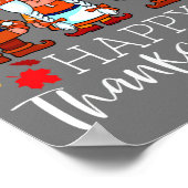 Poster Three Gnomes Happy Thanksgiving Gnomes Affaire Gno (Coin)