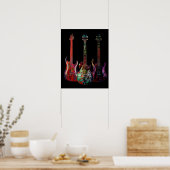 Poster Three Guitars (Cuisine)