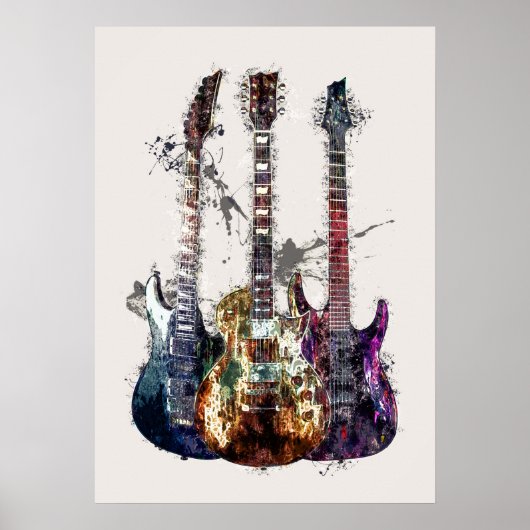 Poster Three Guitars (Devant)
