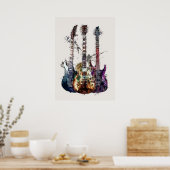 Poster Three Guitars (Cuisine)