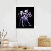 Poster Three Headed Dog Cerberus (Cuisine)