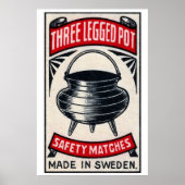Poster Three Legged Pot - Matchbox Print - Aesthetic Wall (Devant)