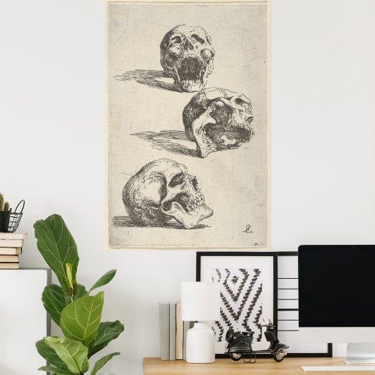 Poster Three Skulls (Bureau à domicile)
