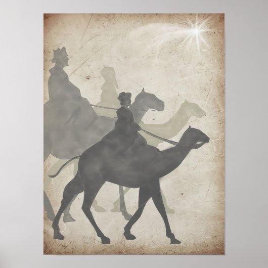 Poster Three wise men, Scripture Wall Art, Bible Stories (Devant)