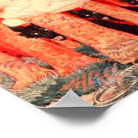 Poster Three Women And Three Wolves Grasset Eugene (Coin)