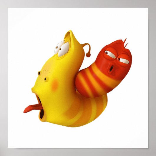 Poster Threepa Nouvelle Larve rouge jaune aussi connue so (Devant)