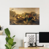 Poster Threshing Rapeseed dans les champs de Lille (Bureau à domicile)