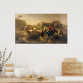 Poster Threshing Rapeseed dans les champs de Lille (Cuisine)