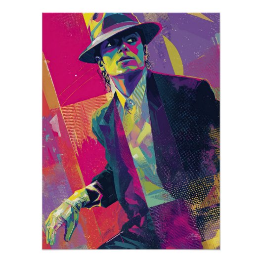 Poster Thriller Noir Électrique (Devant)