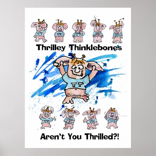 Poster Thrilley Thinklebones Imprimer (Devant)