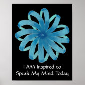 Poster Throat Chakra Art #1 - Auto-expression (Devant)