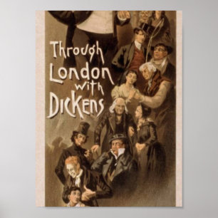 Poster Through London with Dickens, 'Frank Oakes Rose'