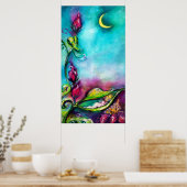 POSTER THUMBELINA DORMIR ENTRE FEUILLES ROSE (Cuisine)