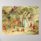 Poster Thumbelina et Prince Mariage, contes Vintages de f (Devant)