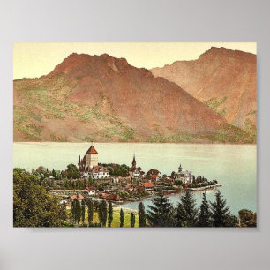 Poster Thun, Lac de, Spiez, Oberland bernois, Suisse
