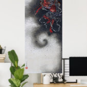 Poster Thunder God, Hokusai (Bureau à domicile)