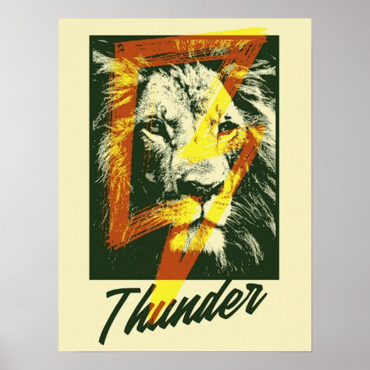 Poster Thunder Lion (Devant)
