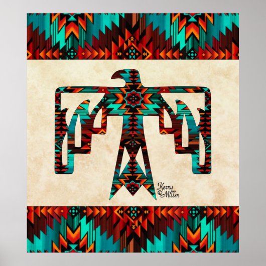 Poster Thunderbird tribal (Devant)