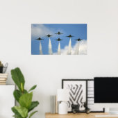 Poster Thunderbirds volant en formation (Bureau à domicile)