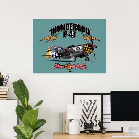 Poster ThunderBolt P47 (Bureau à domicile)
