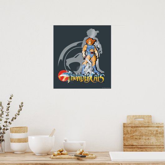 Poster ThunderCats | Lion-O Halfttone Shadow Graphic (Cuisine)