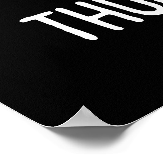 Poster Thunderpants Funny Cloud Météo Pun Dark BG (Coin)