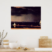 Poster Thunderstorm sur la baie de Narragansett, célèbre  (Cuisine)