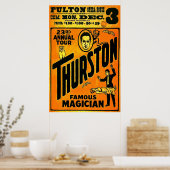 Poster Thurston, Famous Magician 23e tournée annuelle. (Cuisine)