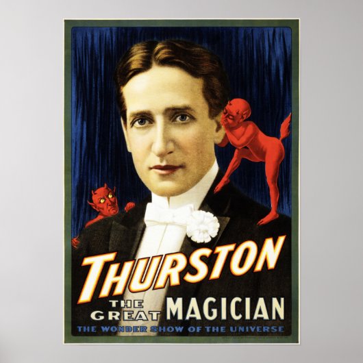 Poster THURSTON Le Grand Magicien Retro American Theatre (Devant)
