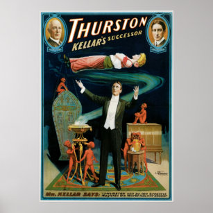 Poster Thurston ~ Loi magique Vintage du successeur de Ke