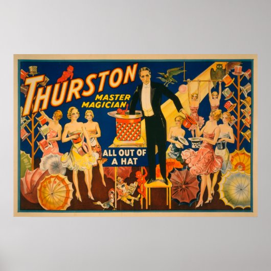 Poster Thurston, Maître Magicien "Out of a Casquette" Mag (Devant)