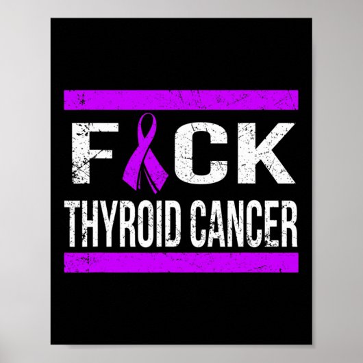 Poster Thyroid Cancer Sensibilisation T Chemise (Devant)