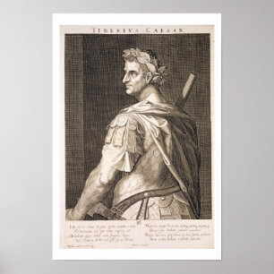 Poster Tibère César (10 avant JC - 54 après JC) Empereur