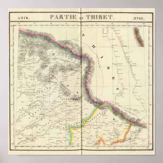 Poster Tibet, Asie 68 (Devant)