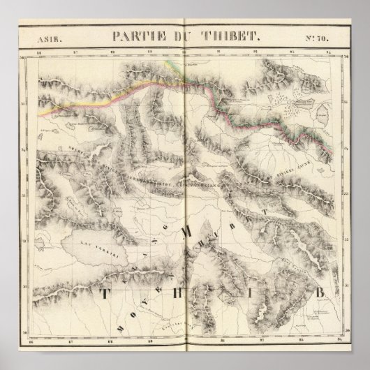 Poster Tibet, Asie 70 (Devant)