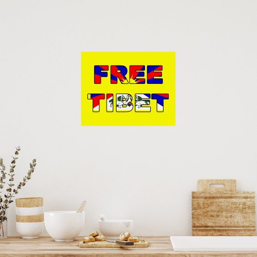 Poster Tibet libre (Cuisine)