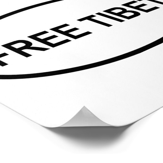 Poster Tibet libre (Coin)