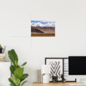 Poster Tibet - Paysage de montagne avec yaks (Bureau à domicile)